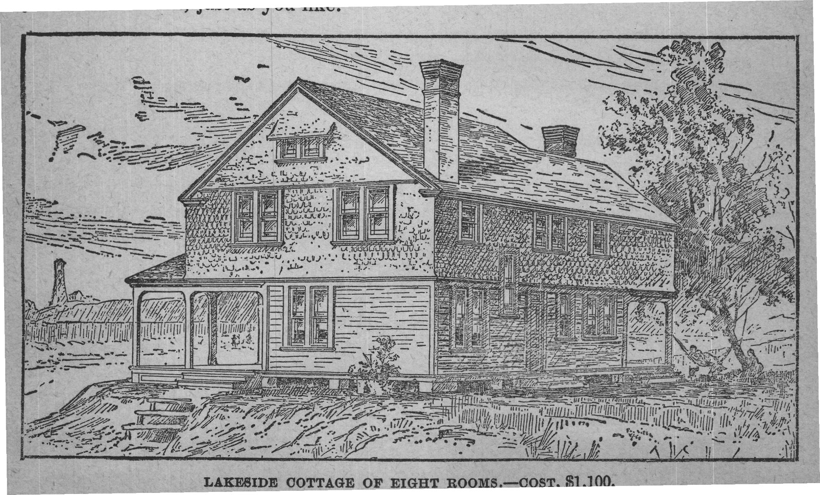 LAKESIDE COTTAGE OF EIGHT ROOMS.-COST, $1,100.