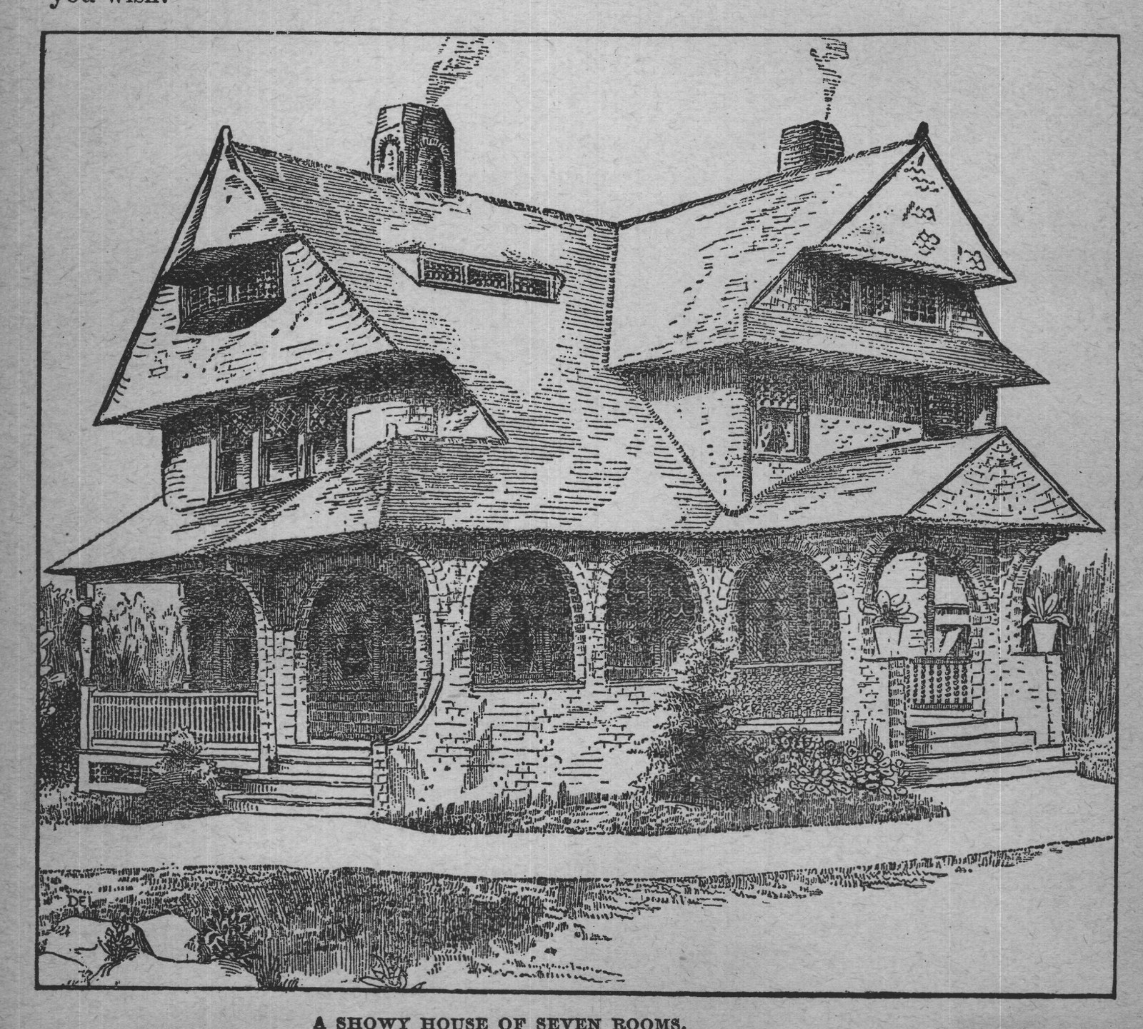 A SHOWY HOUSE OF SEVEN ROOMS.