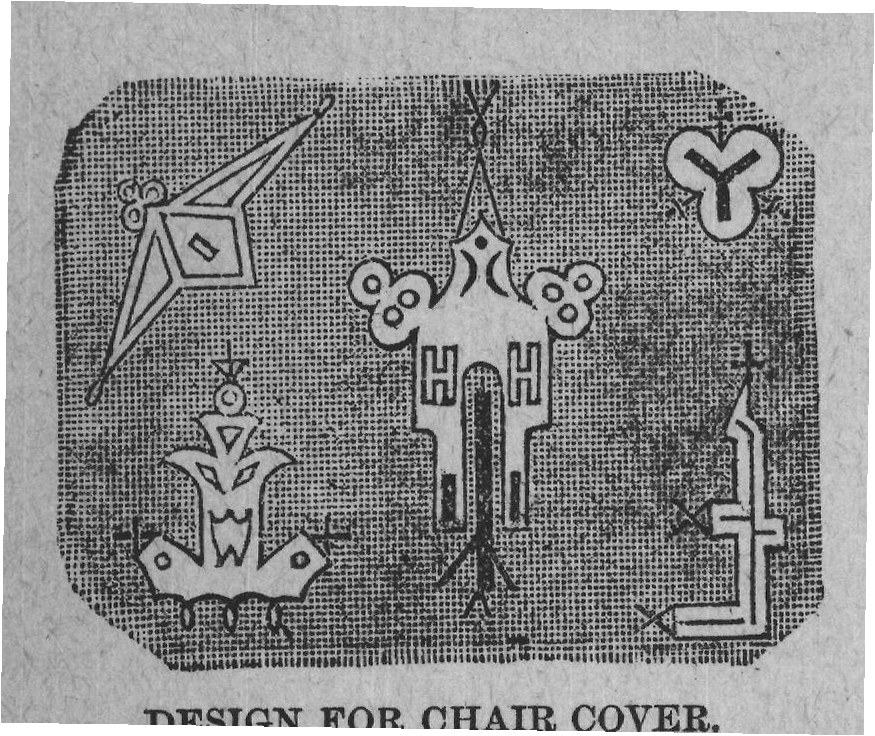 DESIGN FOR CHAIR COVER.