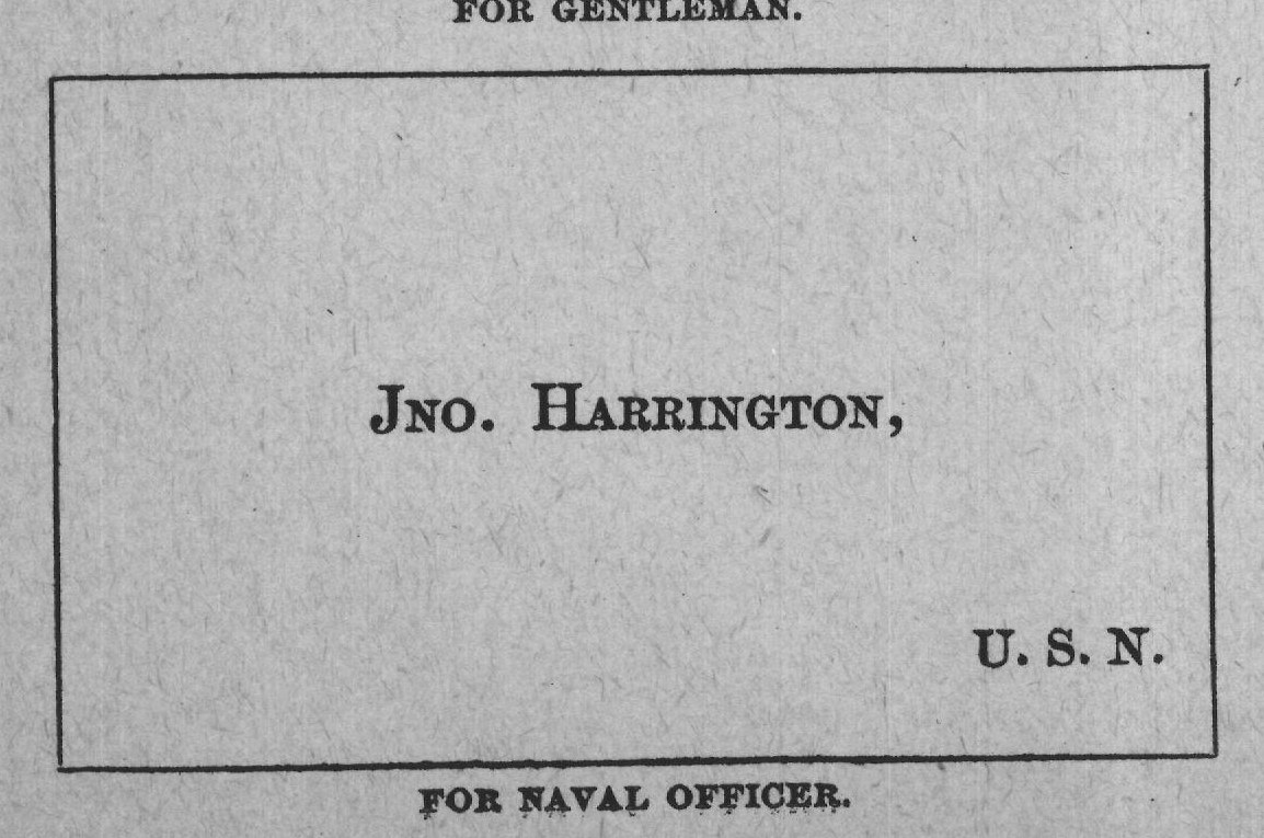 FOR NAVAL OFFICER.