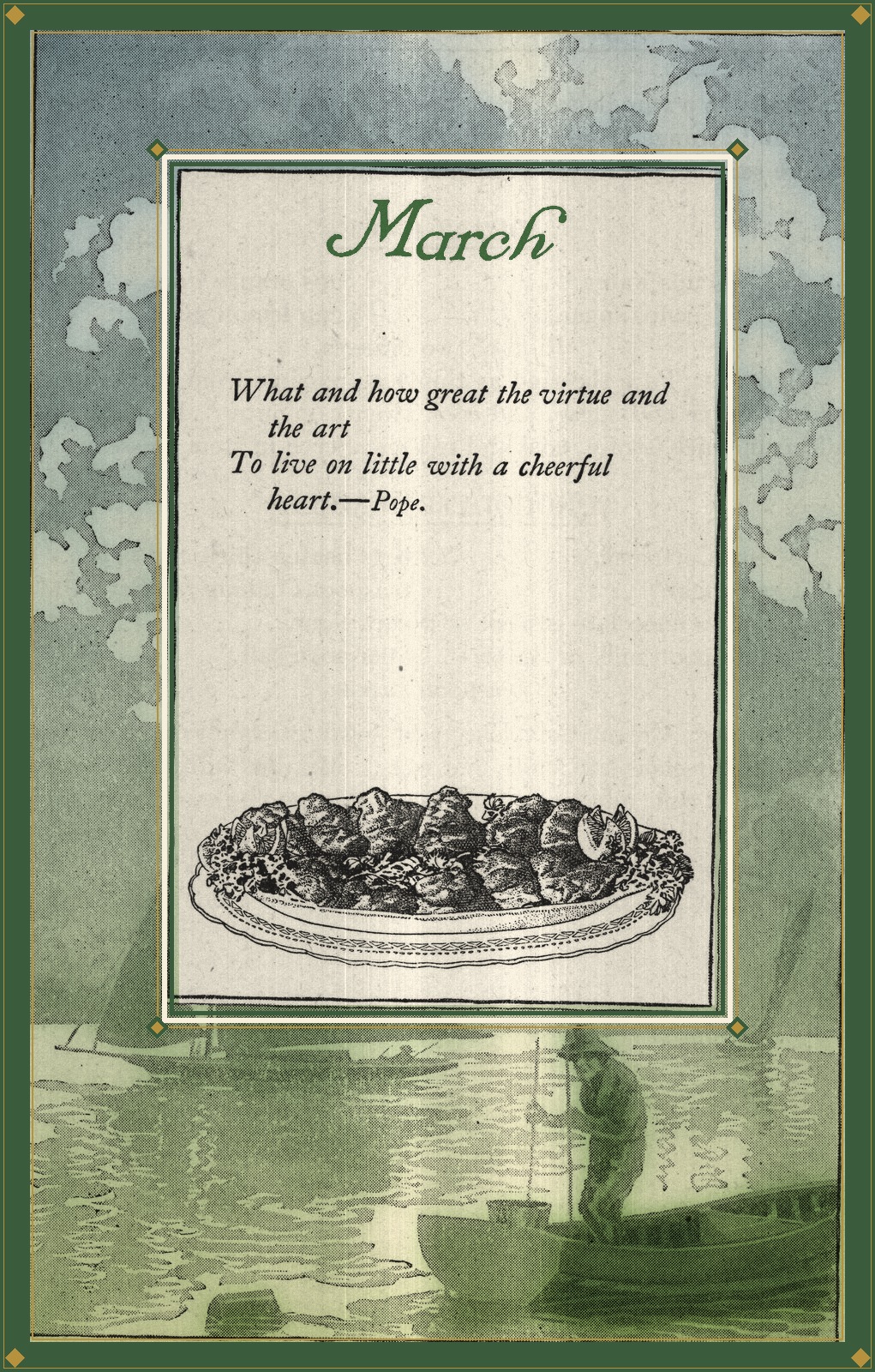 March — the month plate from the book