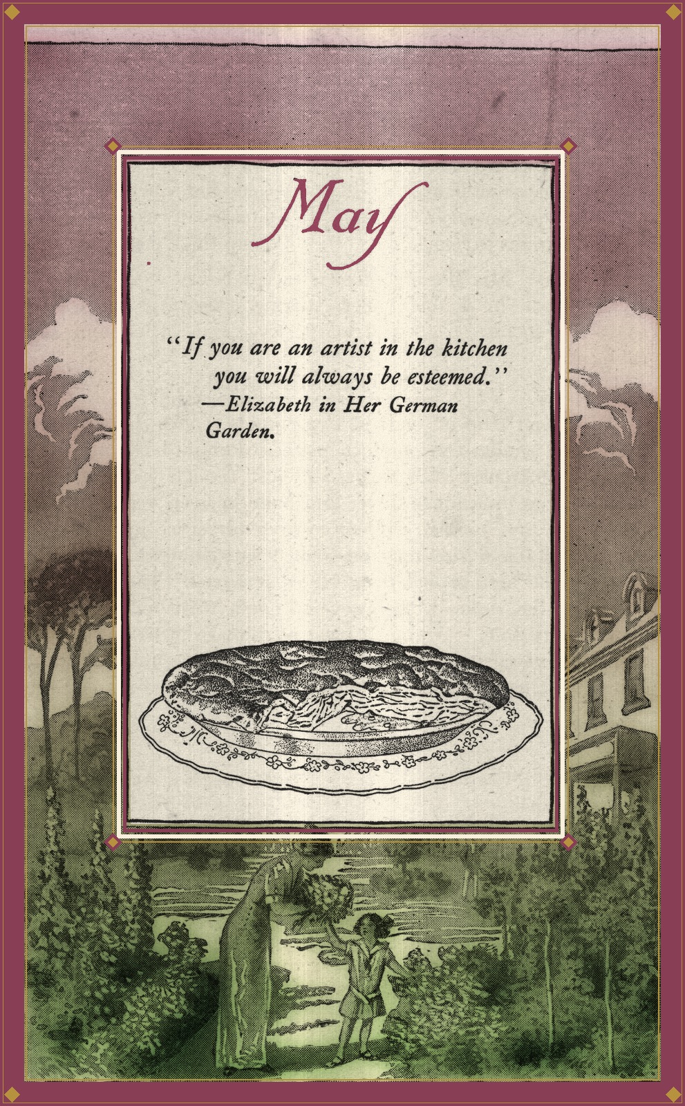 May — the month plate from the book