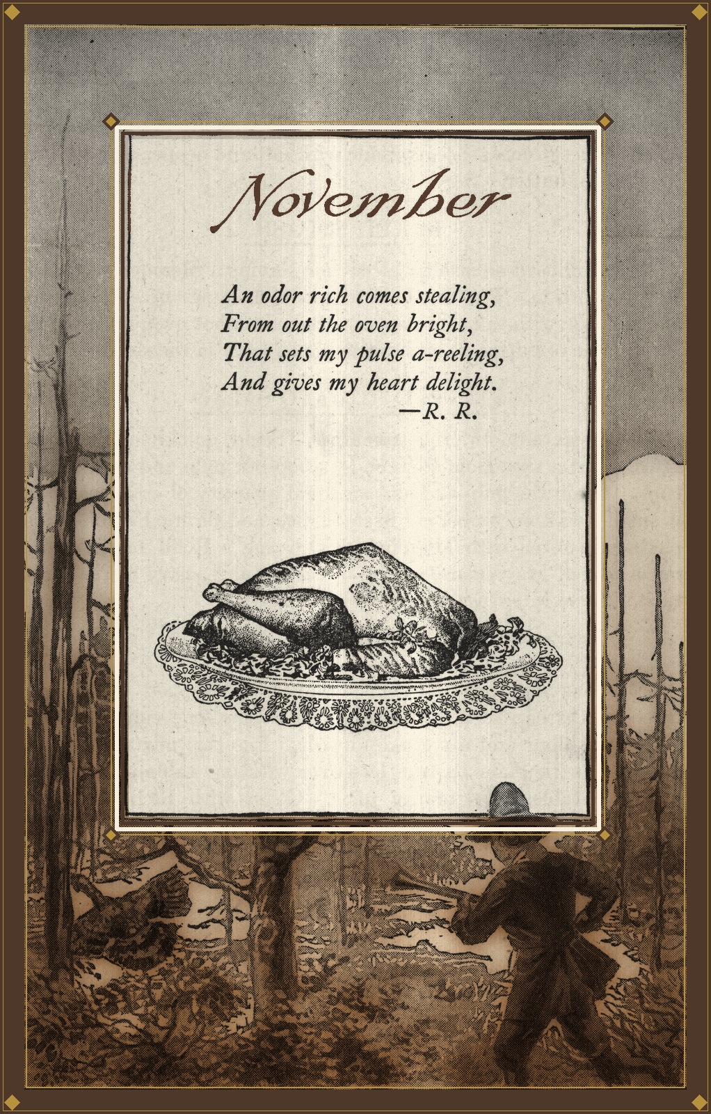 November — the month plate from the book