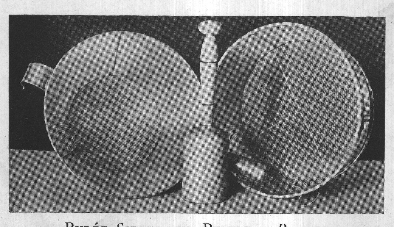 PURÉE SIEVES AND PESTLE. - Page II.