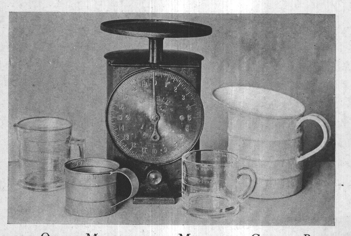 SCALES, QUART MEASURE, AND MEASURING CUPS. - Page 13.