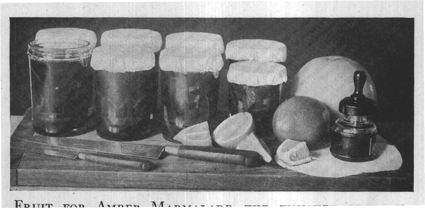 FRUIT FOR AMBER MARMALADE, THE FINISHED PRODUCT,