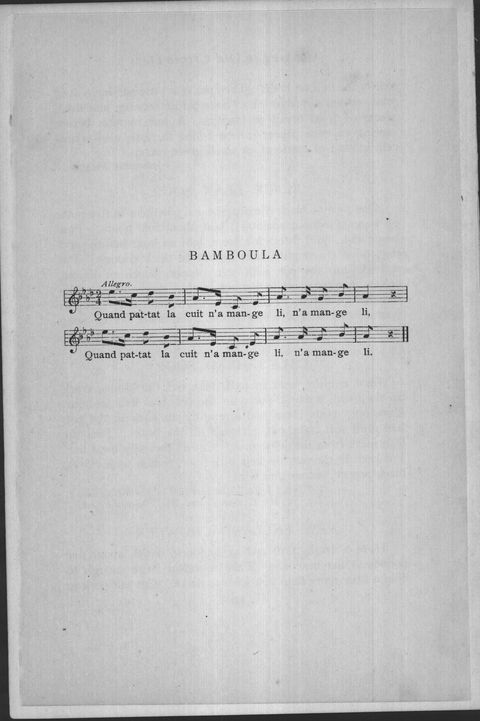 Bamboula (song)