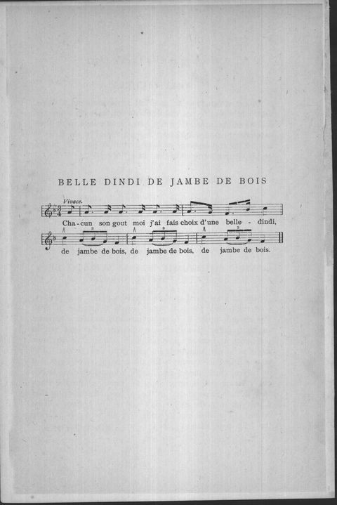 Belle Dindi de Jambe de Bois (song)