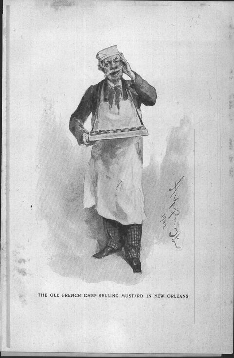 The Old French Chef Selling Mustard in New Orleans