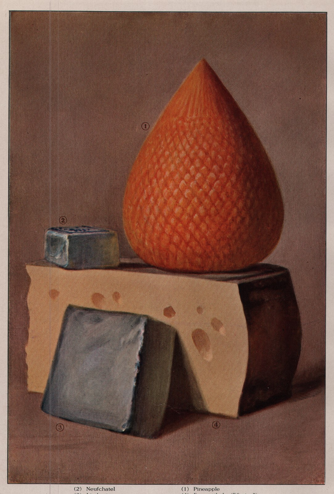 Neufchatel — plate from The Grocer's Encyclopedia (1911)
