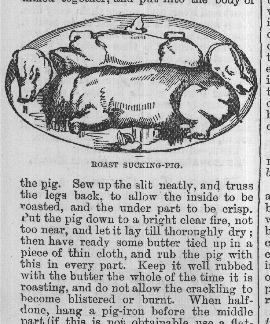 done, hang a pig-iron before the middle