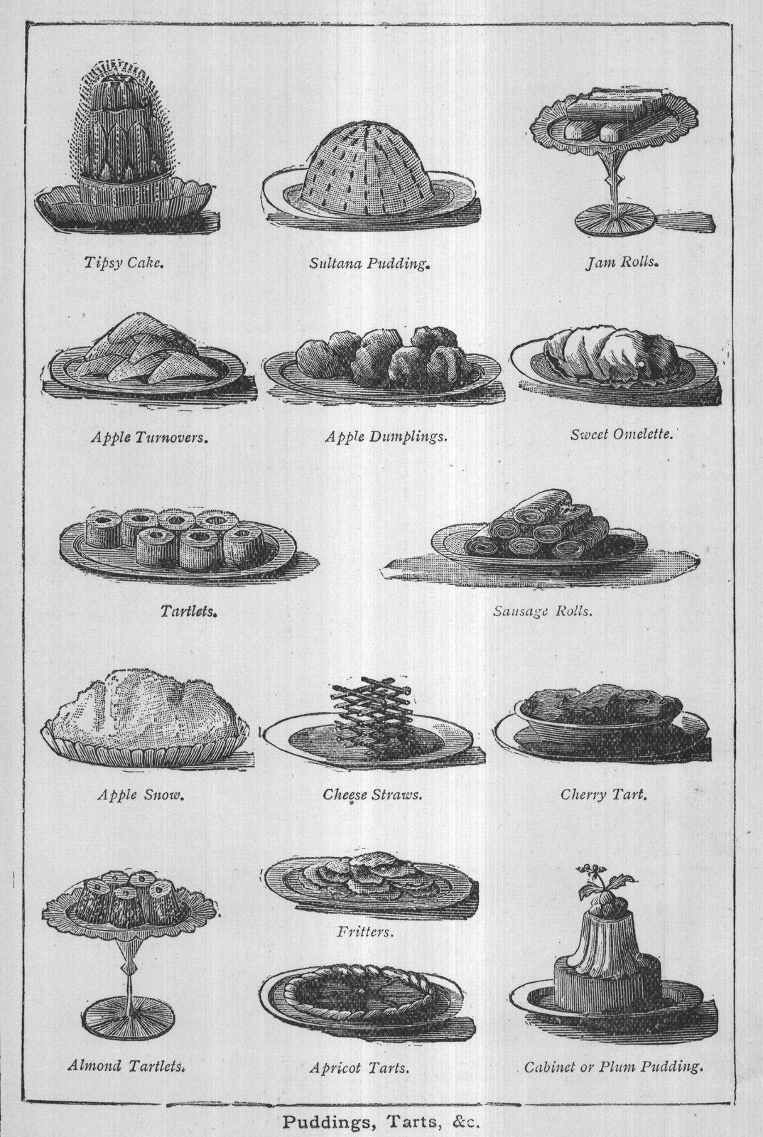 Puddings, Tarts, &c.