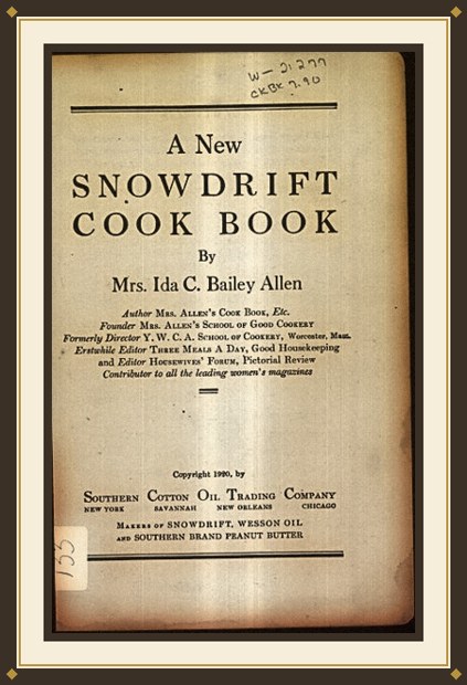 A New Snowdrift Cook Book