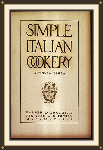 Simple Italian Cookery