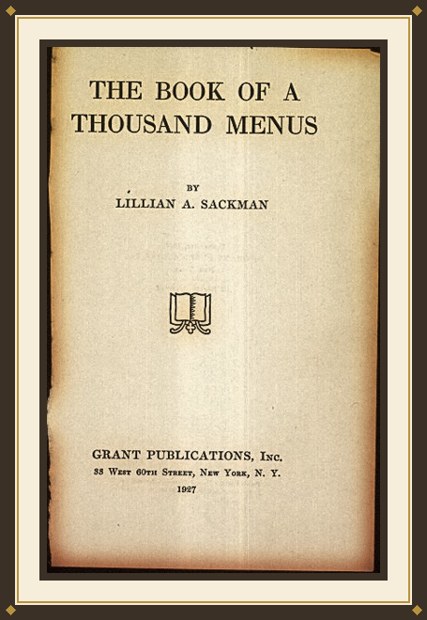 The Book of a Thousand Recipes