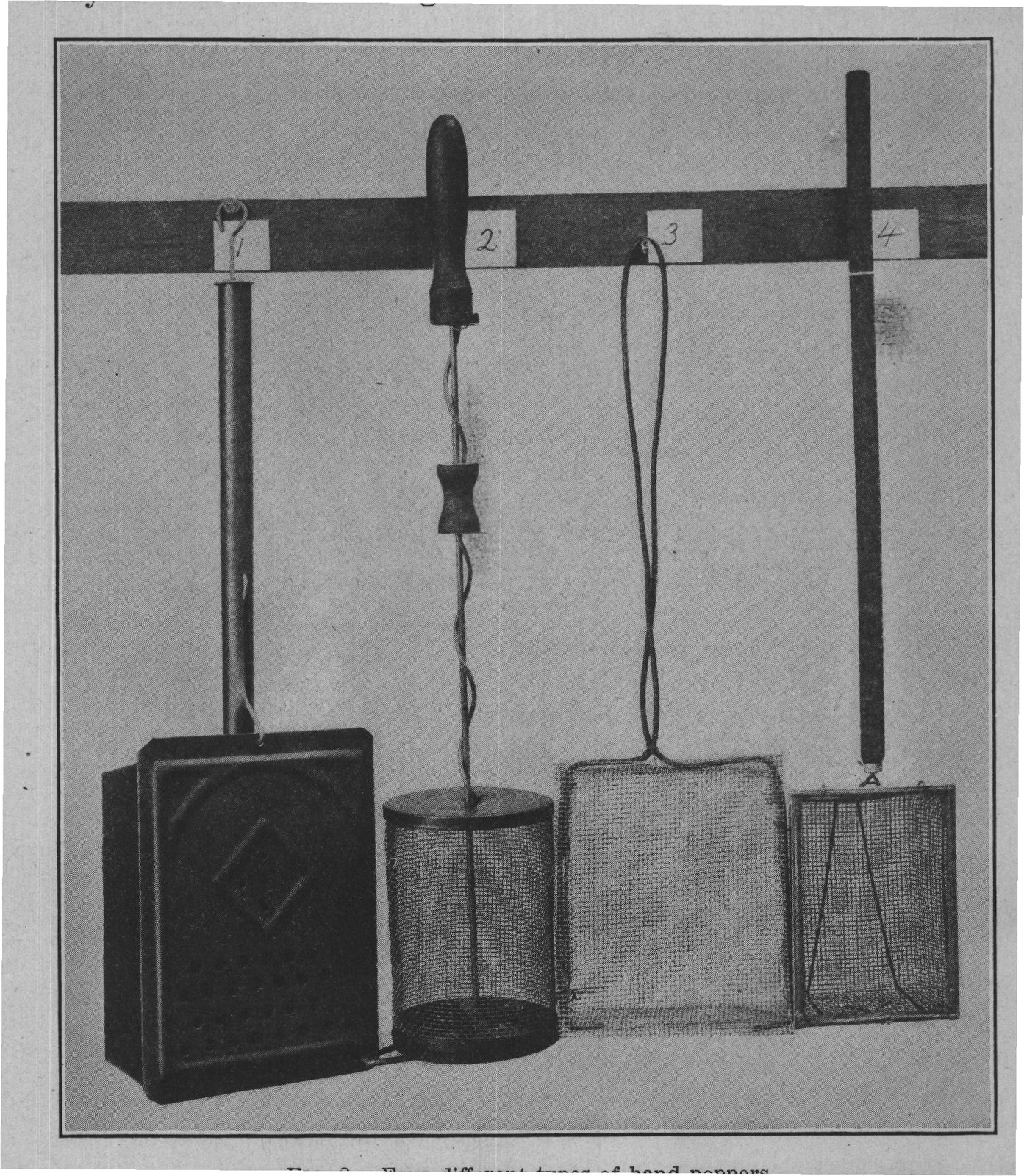 FIG. 8. Four different types of hand poppers.