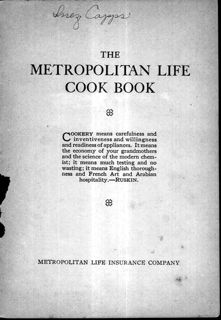 The Metropolitan Cook Book